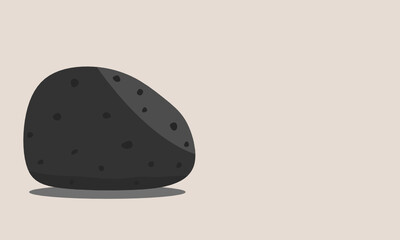 Basalt hand specimen. Mafic extrusive igneous rock.