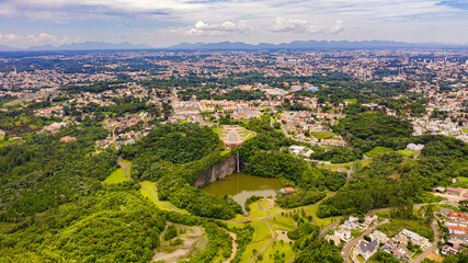 Fototapeta na wymiar Drone Parque Tanguá Curitiba Paraná Brasil