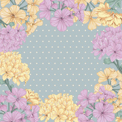 This is a card background with flower - 423876681