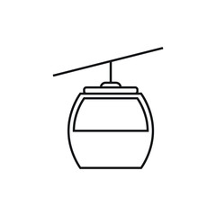 Obraz premium Cable car icon design vector illustration