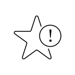 Important star bookmark icon design vector illustration