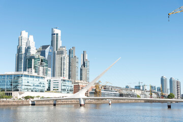 Obraz premium Puerto Madero, an exclusive and tourist neighborhood in Buenos Aires, Argentina