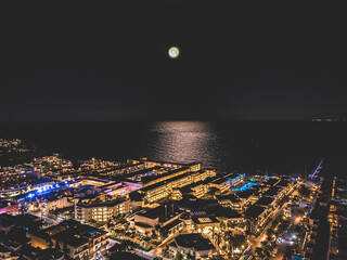 Playa del Carmen full Moon
