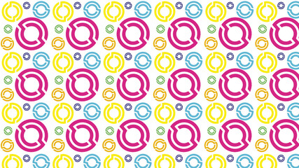 Colored circles seamless pattern 
