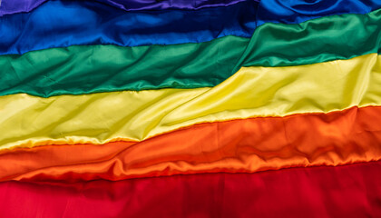 LBGTQ Flag. Rainbow colors. LBGT community simbol