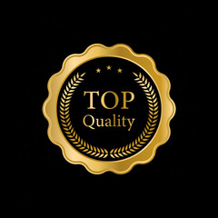 Fototapeta premium Luxury gold badges and labels premium quality product