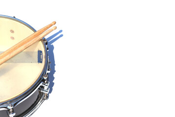 snare buttom on white background