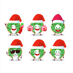 Santa Claus emoticons with cocopandan donut cartoon character