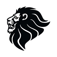 Angry Lion Head Roaring Logo Vector Esports Mascot Design