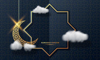 ramadan kareem arabic calligraphy background vector illustration - obrazy, fototapety, plakaty