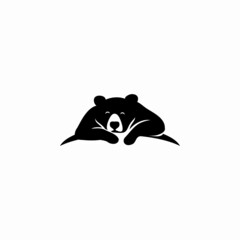 Creative illustration of bear logo icon design vector