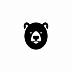 Creative illustration of bear logo icon design vector