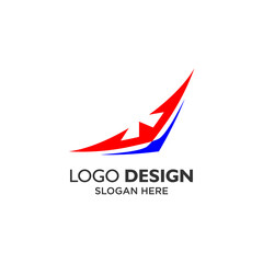 masculine bird for aircraft logo design