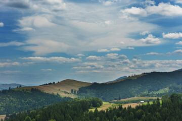 Beautiful summer landscapes of the Ukrainian Carpathian mountains