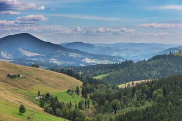 Fototapeta premium Beautiful summer landscapes of the Ukrainian Carpathian mountains