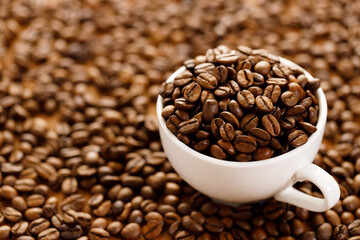Coffee beans background