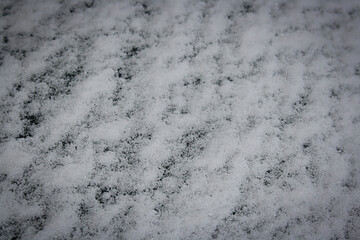 White freshly fallen snow