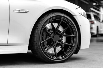 wheel of car with brake system