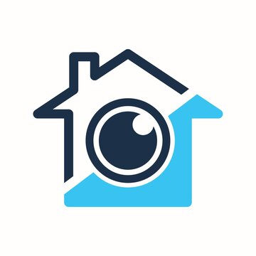 Home Camera Logo Design Element