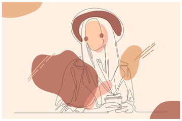 Beauty Of The Women Background Vector