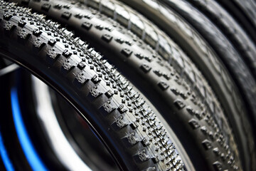 Tread pattern bicycle tires © Sergey Ryzhov