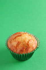 Close-up of vanilla muffin