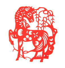 Chinese pony paper cut
