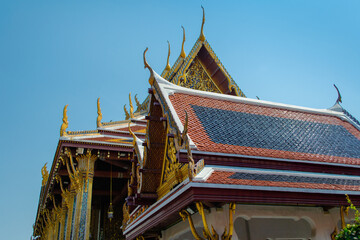 BANGKOK, THAILAND - APRIL 20: View of Royal Grand Palace on April 20, 2016 in Bangkok. Royal Grand...