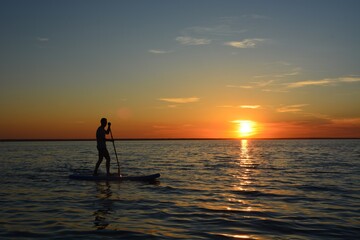 Fototapeta premium lake, sunset