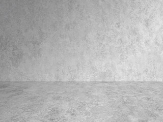 empty gray interior with concrete wall