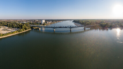 Obraz premium Baja Bridge in Hungary