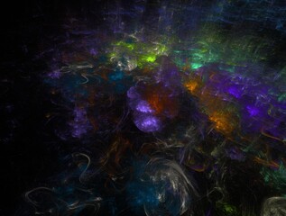 Imaginatory fractal background generated Image