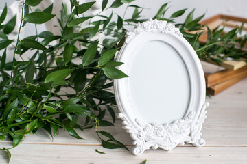 mockup frame in scandinavian interior