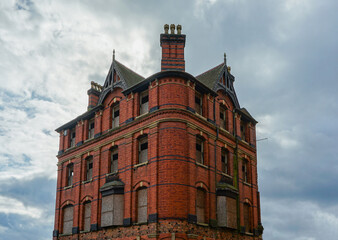 Old abandoned brick building in Birmingham, England