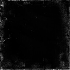 old paper texture in square frame for cover art. grungy frame in black background. can be used to replicate the aged and worn look for your creative design. - obrazy, fototapety, plakaty