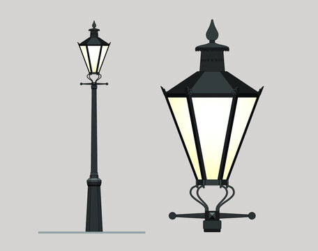 Vintage Lamp Post Hand Drawn Sketch Royalty Free SVG Cliparts Vectors  And Stock Illustration Image 93840873