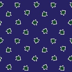 Christmas Tree seamless pattern design