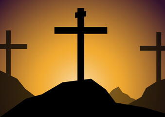 Background design illustration for lent season.