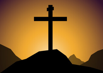 Background design illustration for lent season.