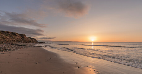 Sunrise at Whitburn Beach Sunderland England coast