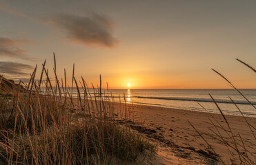 Sunrise at Whitburn Beach Sunderland England coast