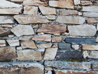 Stone wall texture background. Masonry skill product.