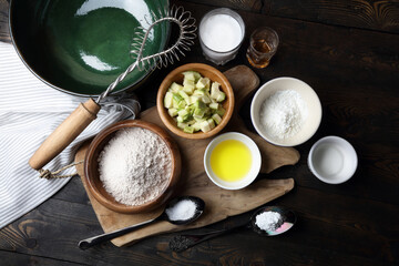 Vegan Pancake Ingredients: Green buckwheat flour, coconut milk, salt, grape syrup, cornstarch,...