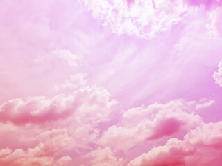 sky and cloud background with a pink colored