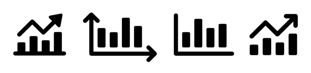 Graph, Analytics, Chart, Bar icon vector illustration.