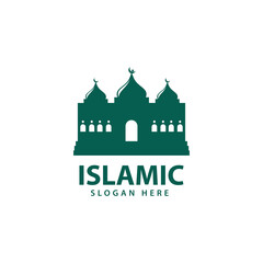 Islamic logo design vector, template icon illustration