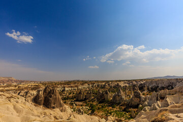 Rock formation in sunny day