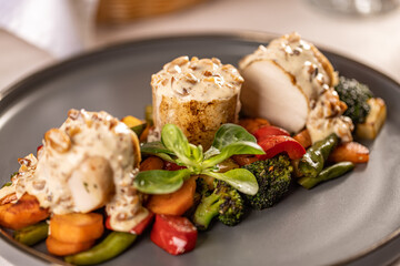 Delicious pork medallions