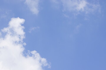 Blue Cloudy Sky, Abstract Background.