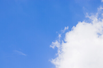 Blue Cloudy Sky, Abstract Background.